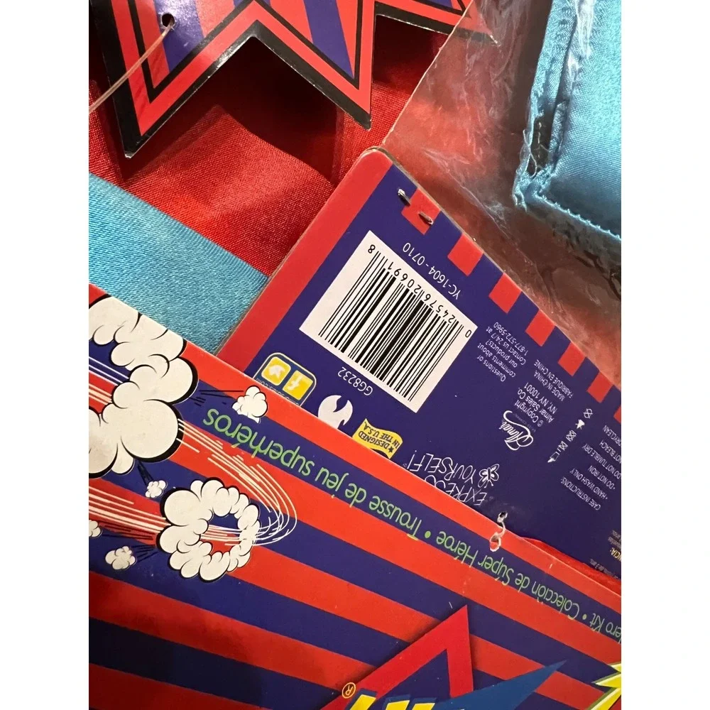 Super Hero Dress Up Costume 1 Size Kids Boys Superman Halloween Character NWT